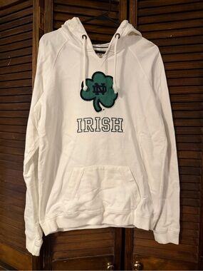 White Notre Dame Hoodie Sweatshirt - Women’s